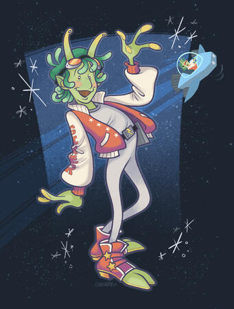 Colour and Shaded Fullbody - Sixer belongs to @KettleBird on Art Fight! - 2026