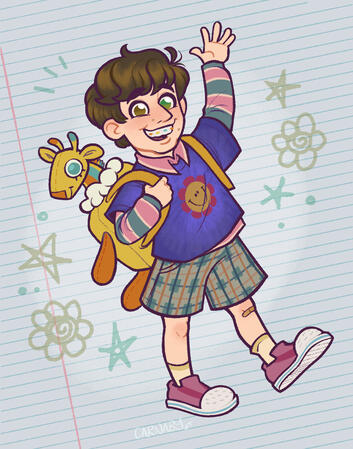 Flat Colour Fullbody - Riley belongs to @carellson on Art Fight! - 2025