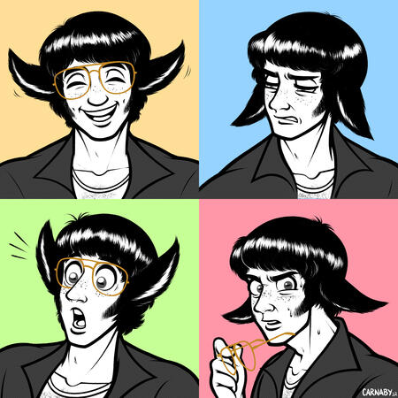 Clean Linework Headshot x4 - Garrett belongs to @ez _ syrup_ on Twitter! - 2022