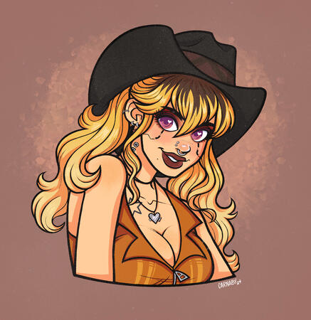 Colour and Shaded Headshot - Layla belongs to @flowertot_s on Twitter! - 2024