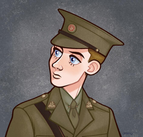 Colour and Shaded Headshot - Walter (OC) - 2026