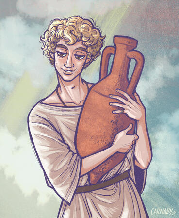Colour and Shaded Halfbody - Marius (OC) - 2025
