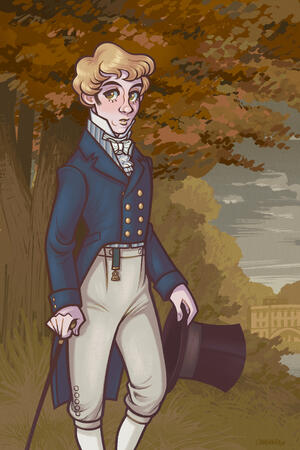 Colour and Shaded Halfbody - Lord Keightley (OC) - 2026