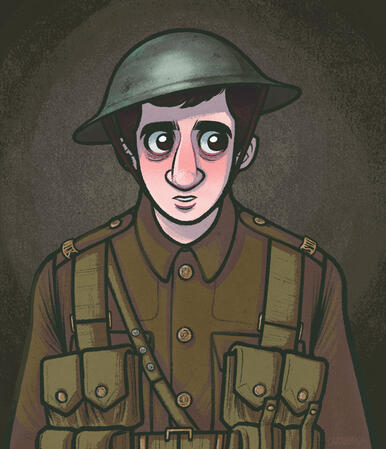 Colour and Shaded Halfbody - Cyril (OC) - 2025