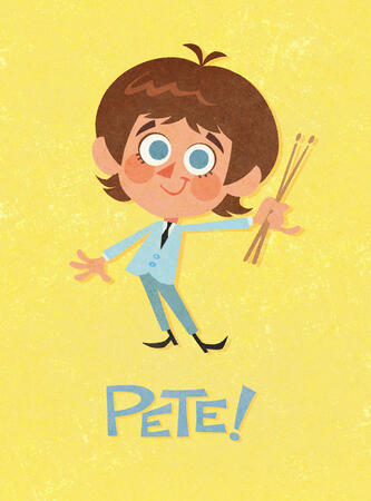 Flat Colour Lineless Retro Style Fullbody - Pete (OC) - 2025